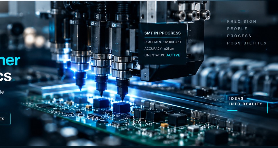 SMT electronics manufacturing line